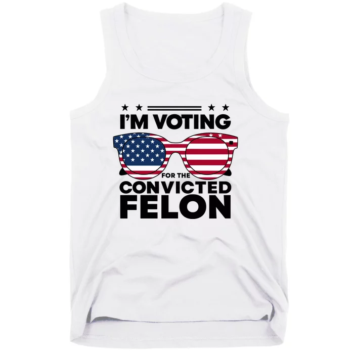 Voting For Convicted Felon Graphic Tank Top