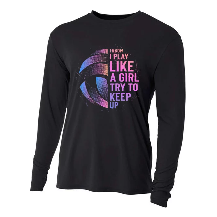 Volleyball For College Volleyball Lovers Cooling Performance Long Sleeve Crew