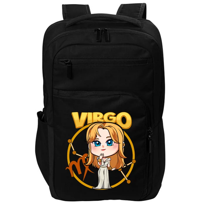 Virgo Facts Cute Kawaii Zodiac Constellation Astrology Sign Gift Impact Tech Backpack