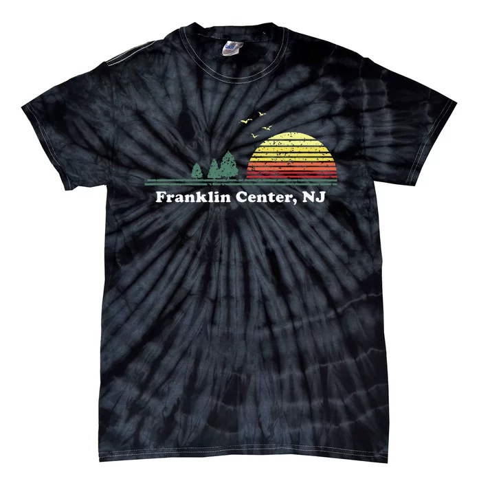 Vintage Franklin Center New Jersey Home Souvenir Tie-Dye T-Shirt