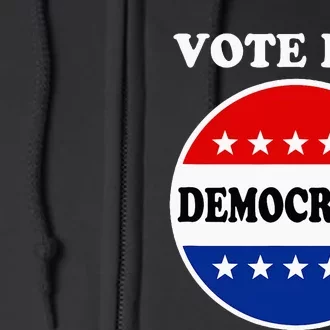 Vote For Democracy In 2024 Political Full Zip Hoodie