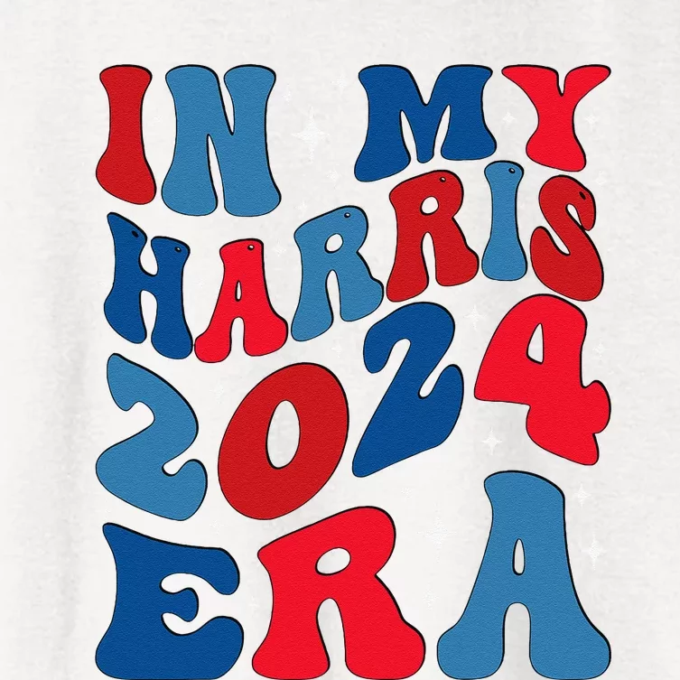 Vote For Democracy Vote Kamala Harris In My Harris Era 2024 Women's Crop Top Tee