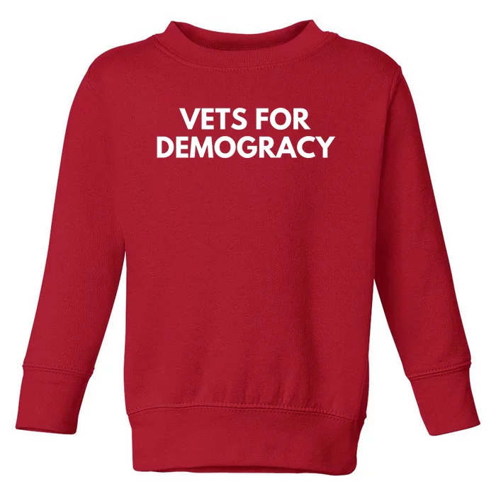 Vets For Demogracy Toddler Sweatshirt