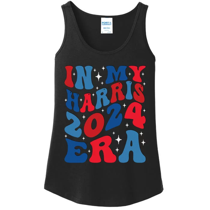 Vote For Democracy Vote Kamala Harris In My Harris Era 2024 Ladies Essential Tank