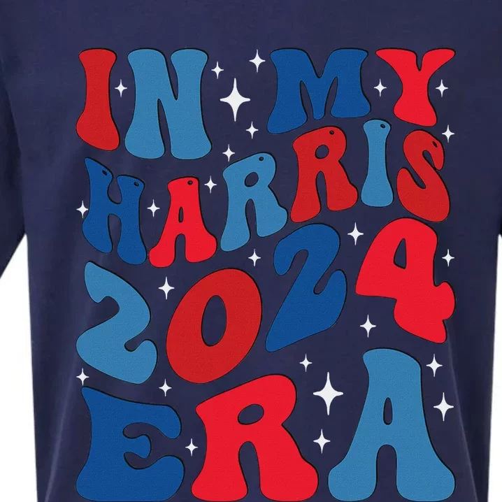 Vote For Democracy Vote Kamala Harris In My Harris Era 2024 Sueded Cloud Jersey T-Shirt