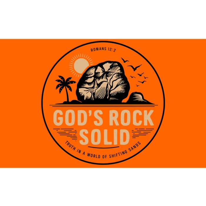 Vintage Faithful Designs Gods Rock Bumper Sticker