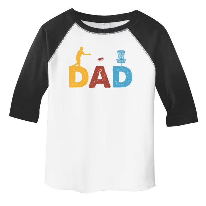 Vintage FatherS Day Best Dad By Par Cute Disc Golf Gift Toddler Fine Jersey T-Shirt