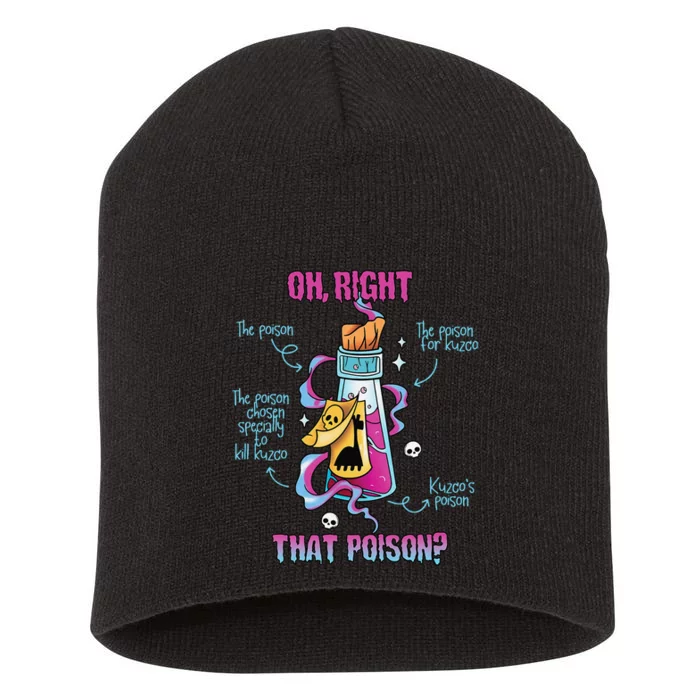 Vintage Funny Drink Me Oh Right That Poisonllama Halloween Gift Short Acrylic Beanie