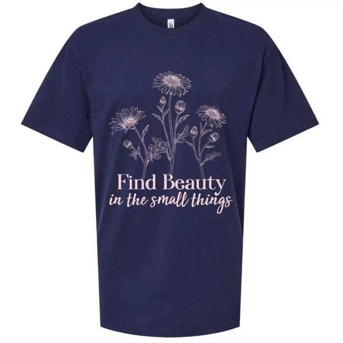 Vintage Floral Daisies Find Beauty In The Small Things Sueded Cloud Jersey T-Shirt