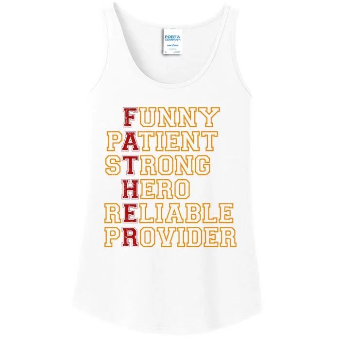 Vintage Father Definition Funny Ladies Essential Tank