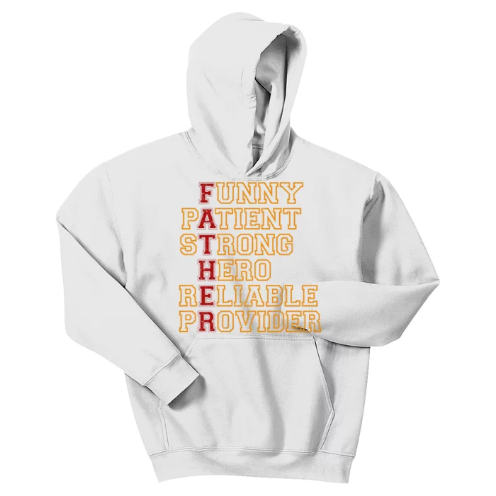 Vintage Father Definition Funny Kids Hoodie