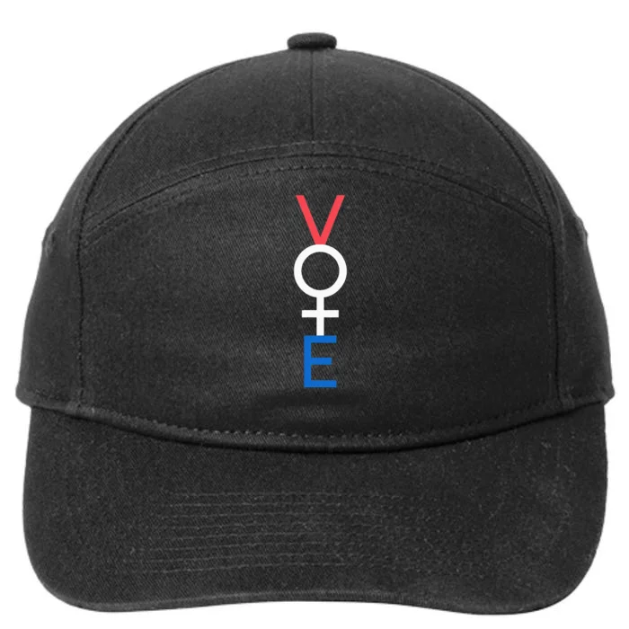 Vote Feminism Empower Women Equality Election Activism 7-Panel Snapback Hat