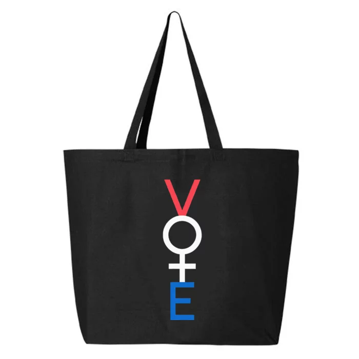 Vote Feminism Empower Women Equality Election Activism 25L Jumbo Tote