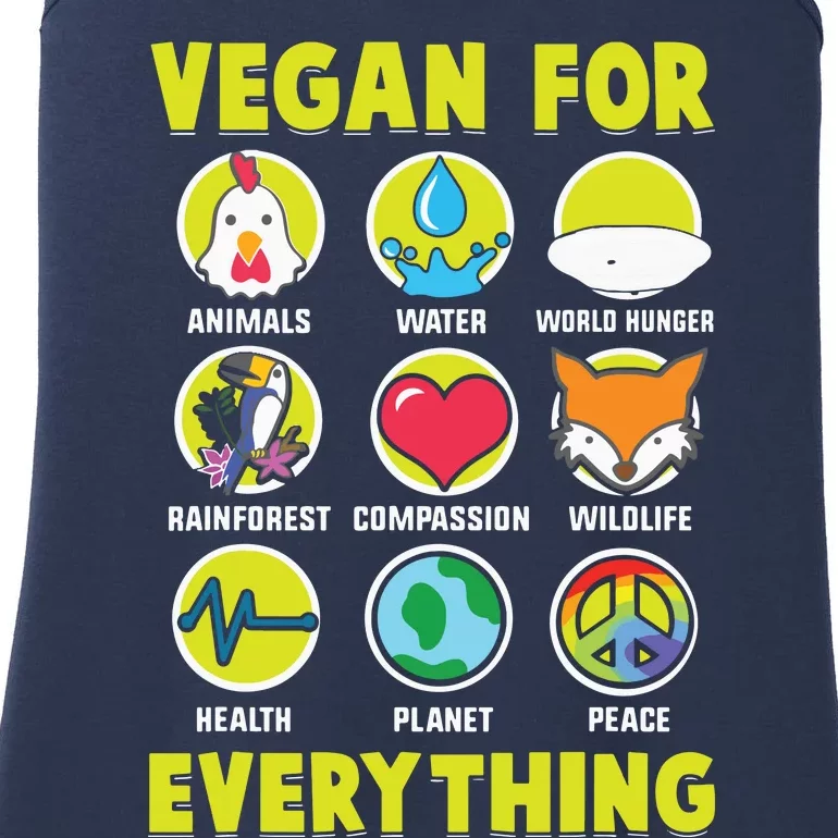 Vegan For Everything Proud Vegan Ladies Essential Tank