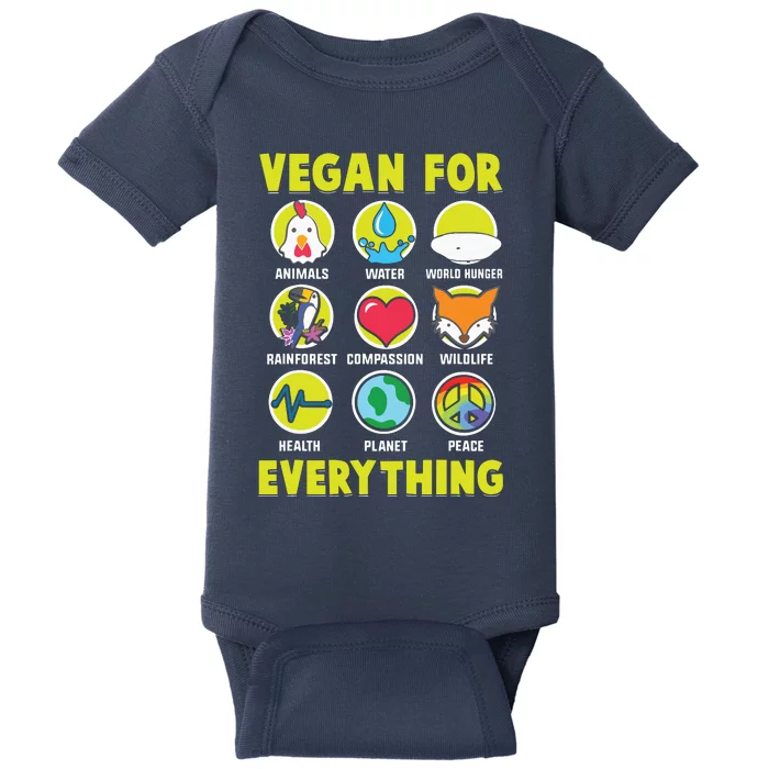 Vegan For Everything Proud Vegan Baby Bodysuit