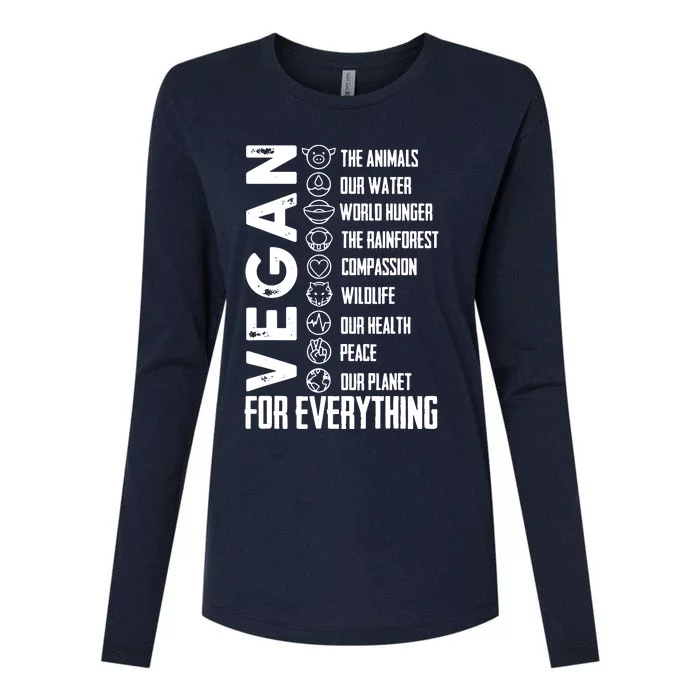 Vegan For Everything Planet Earth Day Save The Bees Womens Cotton Relaxed Long Sleeve T-Shirt