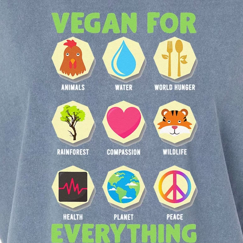 Vegan For Everything Vegan Garment-Dyed Women's Muscle Tee