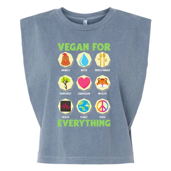 Vegan For Everything Vegan Garment-Dyed Women's Muscle Tee