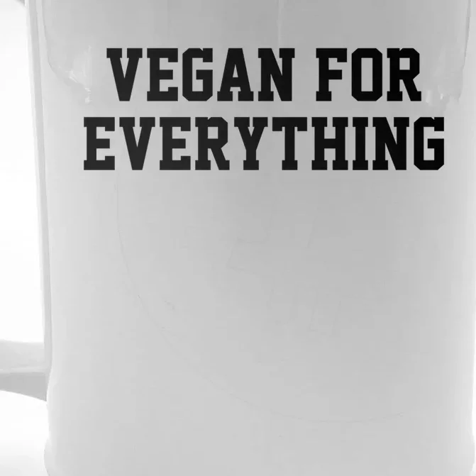 Vegan For Everything Proud Vegetables Vegan Day Fitness Gift Front & Back Beer Stein