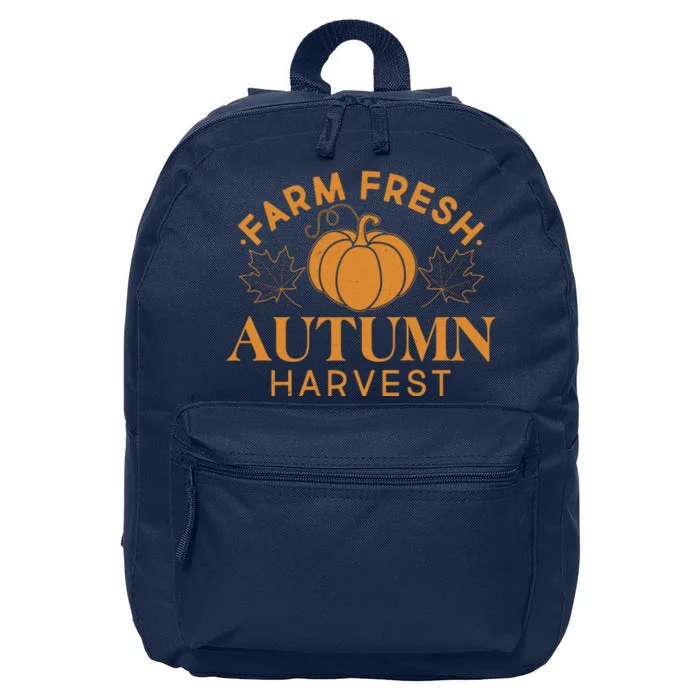 Vintage Farm Fresh Autumn Harvest 16 in Basic Backpack