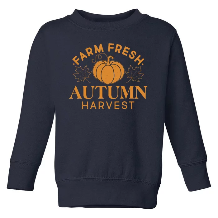 Vintage Farm Fresh Autumn Harvest Toddler Sweatshirt