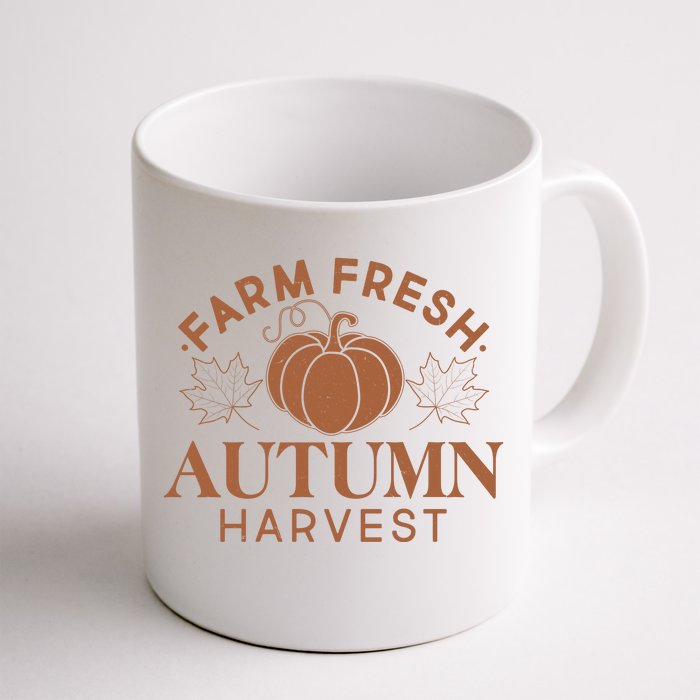 Vintage Farm Fresh Autumn Harvest Front & Back Coffee Mug