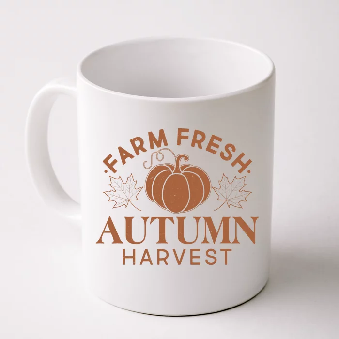 Vintage Farm Fresh Autumn Harvest Front & Back Coffee Mug