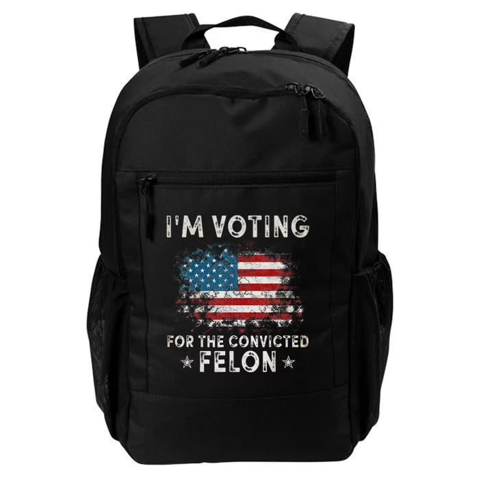 Voting For Felon Trump 2024 Political Daily Commute Backpack