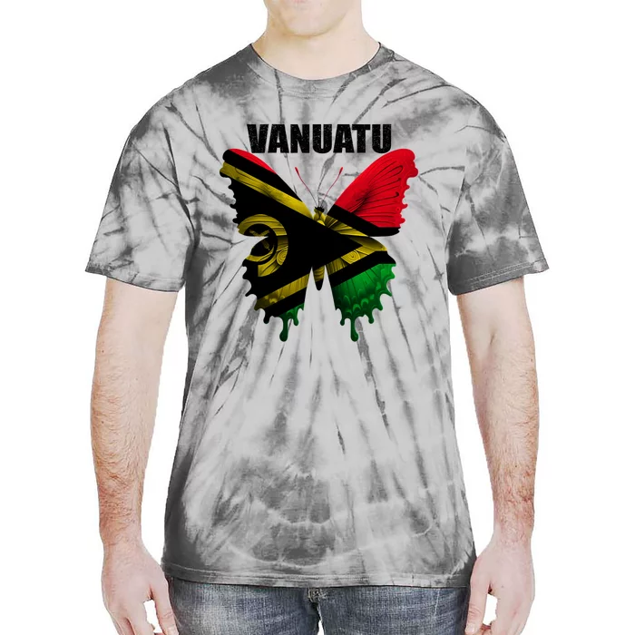 Vanuatu Flag For Proud Patriots Funny Gift Tie-Dye T-Shirt