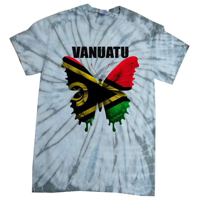 Vanuatu Flag For Proud Patriots Funny Gift Tie-Dye T-Shirt