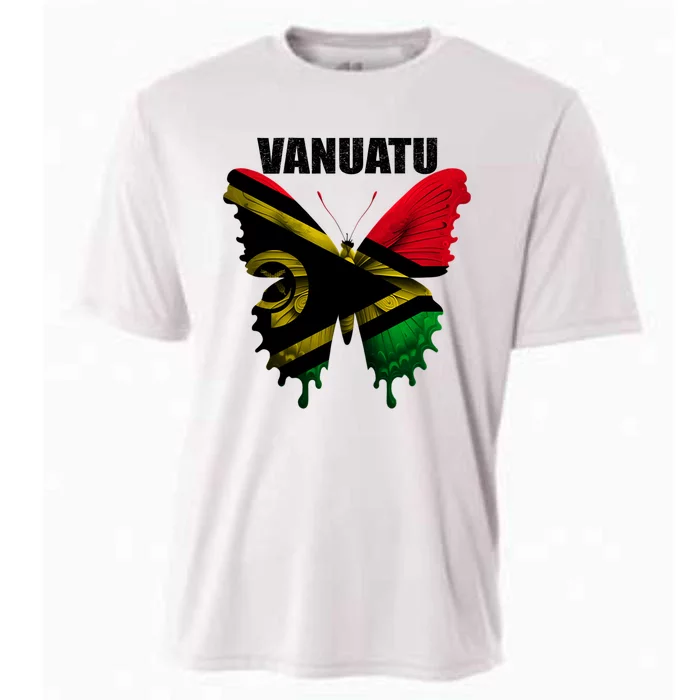 Vanuatu Flag For Proud Patriots Funny Gift Cooling Performance Crew T-Shirt