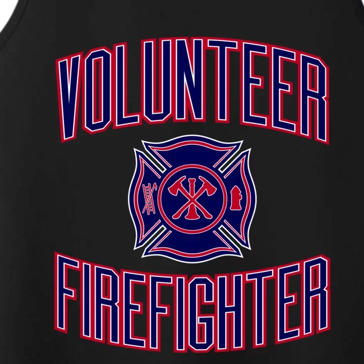 Volunteer Firefighter Funny Gift Performance Tank