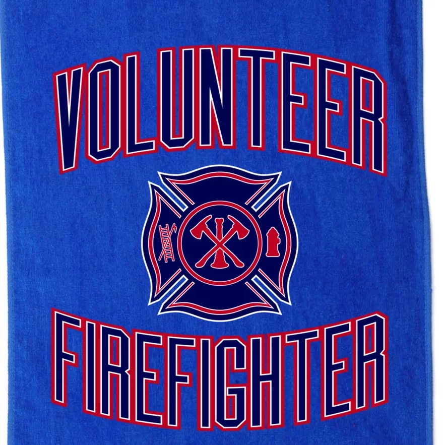 Volunteer Firefighter Funny Gift Platinum Collection Golf Towel