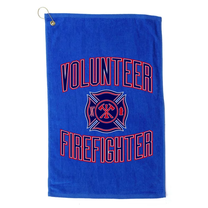 Volunteer Firefighter Funny Gift Platinum Collection Golf Towel