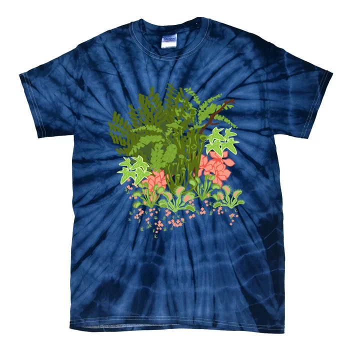 Venus Flytrap Floral Tie-Dye T-Shirt