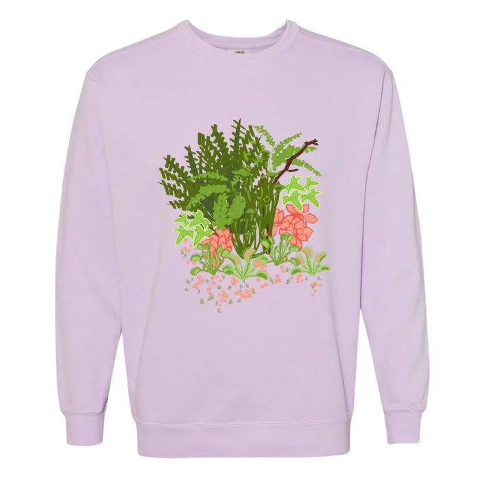 Venus Flytrap Floral Garment-Dyed Sweatshirt