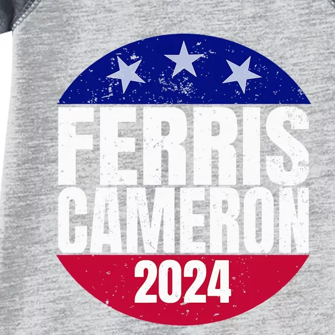 Vote For Ferris Cameron 2024 Election Funny Save Infant Baby Jersey Bodysuit