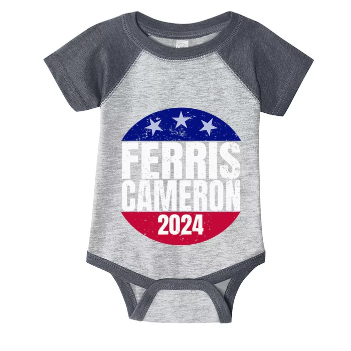 Vote For Ferris Cameron 2024 Election Funny Save Infant Baby Jersey Bodysuit