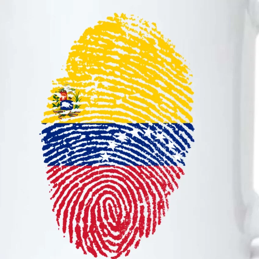 Venezuela Flag Fingerprint Great Gift Black Color Changing Mug