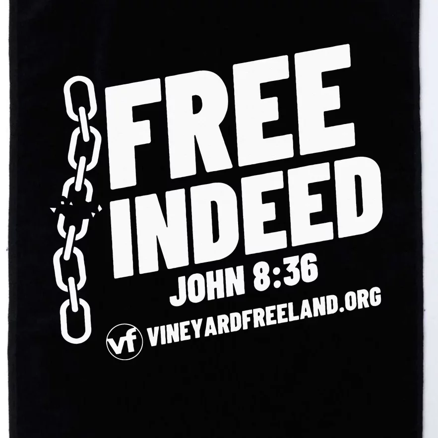 Vineyard Freeland Free Indeed John 836 Platinum Collection Golf Towel