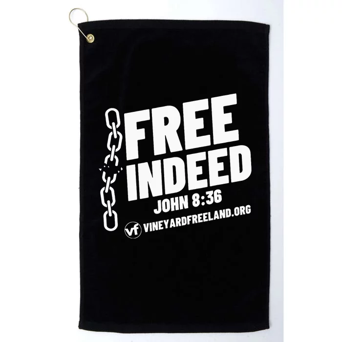 Vineyard Freeland Free Indeed John 836 Platinum Collection Golf Towel