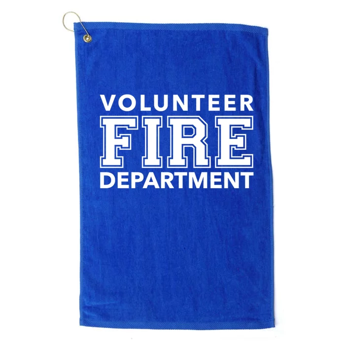 Volunteer Firefighter Fire Rescue Department Duty Gift Platinum Collection Golf Towel