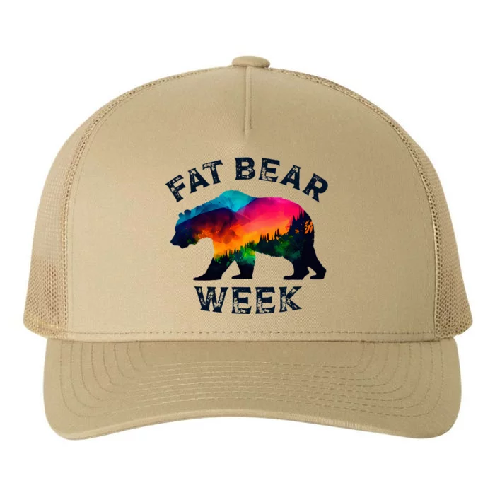 Vintage Funny Fat Bear Week Yupoong Adult 5-Panel Trucker Hat