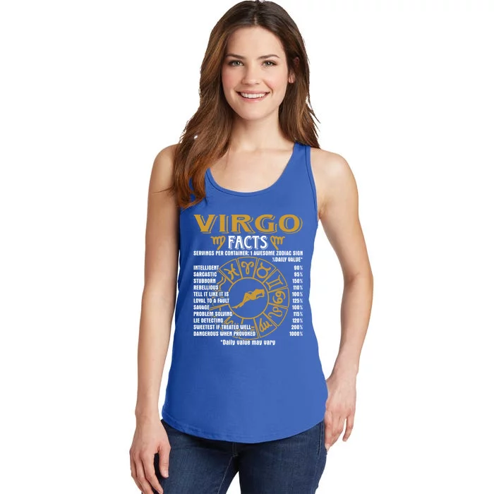 Virgo Facts Funny Virgo Birthday Horoscope Gift Ladies Essential Tank