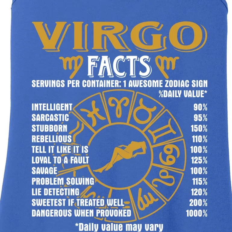 Virgo Facts Funny Virgo Birthday Horoscope Gift Ladies Essential Tank