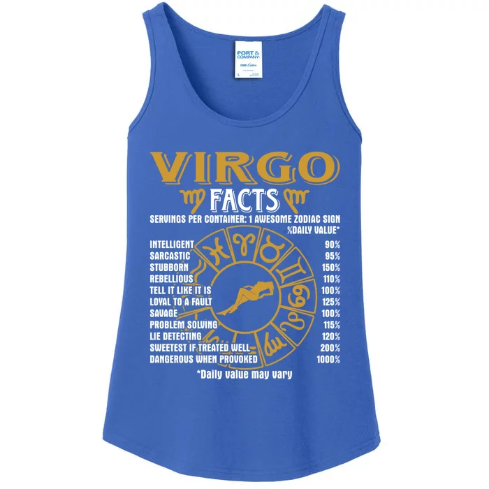 Virgo Facts Funny Virgo Birthday Horoscope Gift Ladies Essential Tank