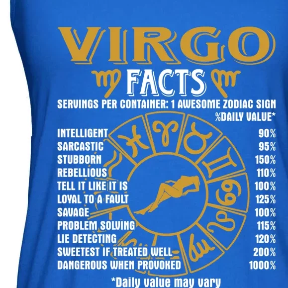 Virgo Facts Funny Virgo Birthday Horoscope Gift Ladies Essential Flowy Tank