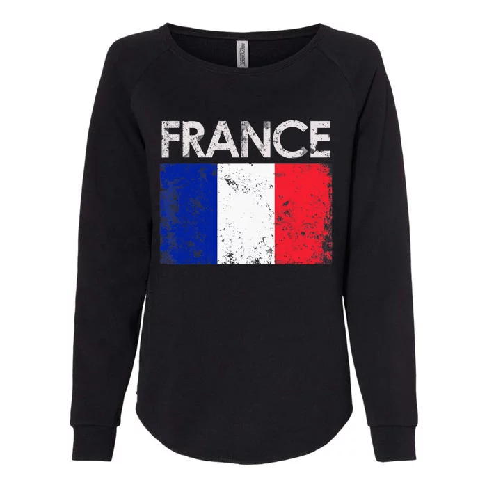 Vintage France French Flag Pride Gift Womens California Wash Sweatshirt