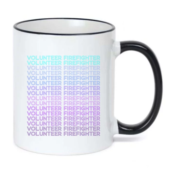 Volunteer Firefighter Fire Rescue Retro Gift Black Color Changing Mug