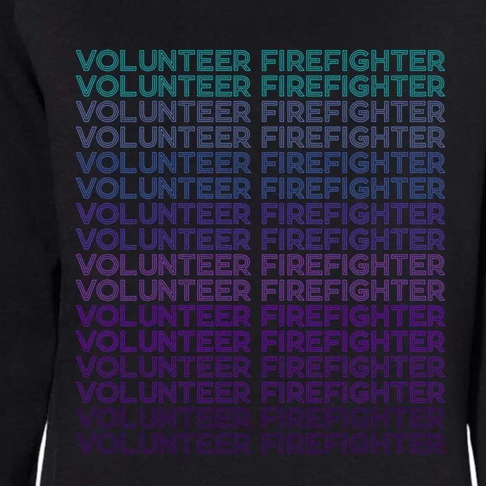 Volunteer Firefighter Fire Rescue Retro Gift Womens California Wash Sweatshirt